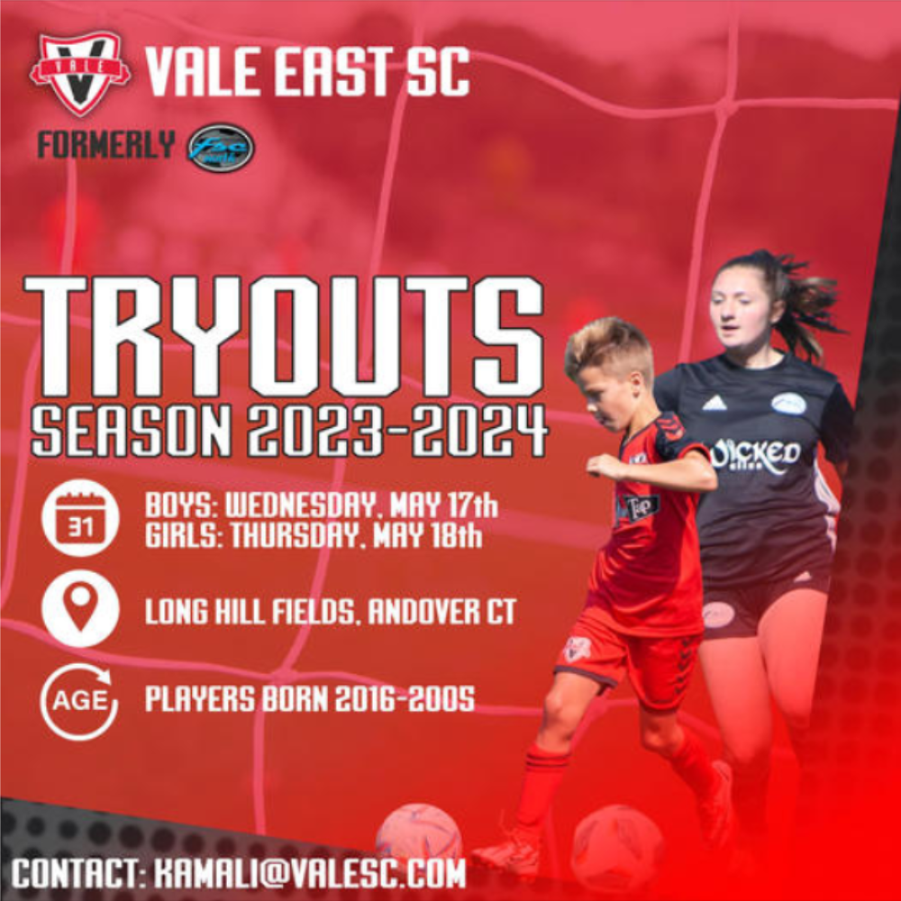 Vale East Tryouts Vale Sports Club